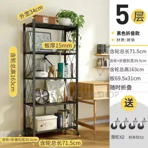 Multifunctional Metallic Foldable Kitchen Rack