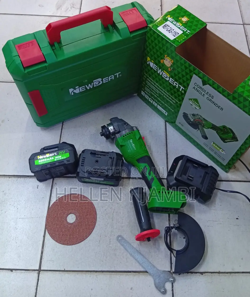 New Beat 21v Cordless Angle Grinder 5"