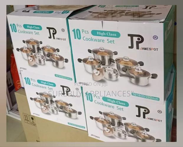 Jamespot Heavy Duty 10 PCS Stainless Steel Induction