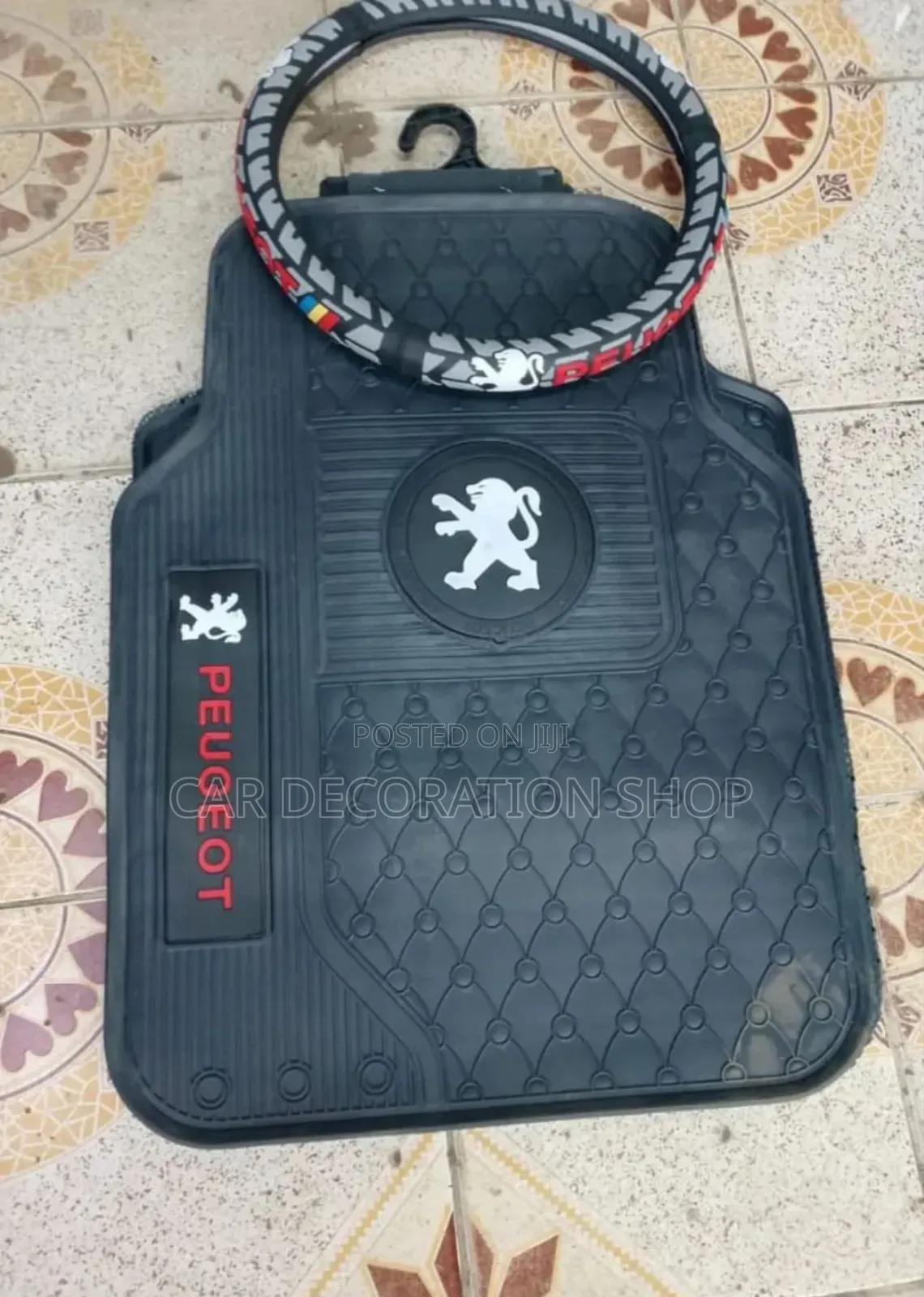 Matchy Peugeot Carpet Mats With Steering Cover