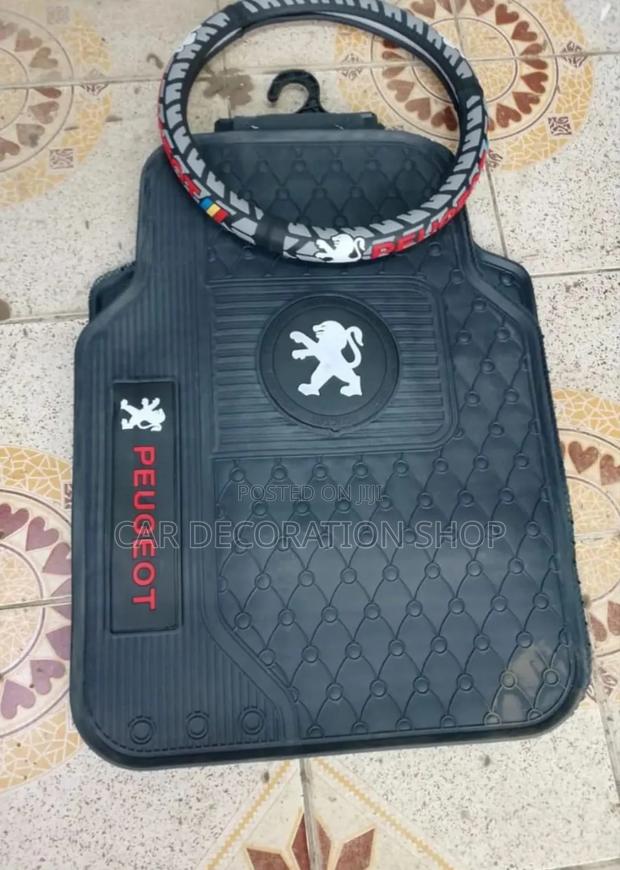 Matchy Peugeot Carpet Mats With Steering Cover