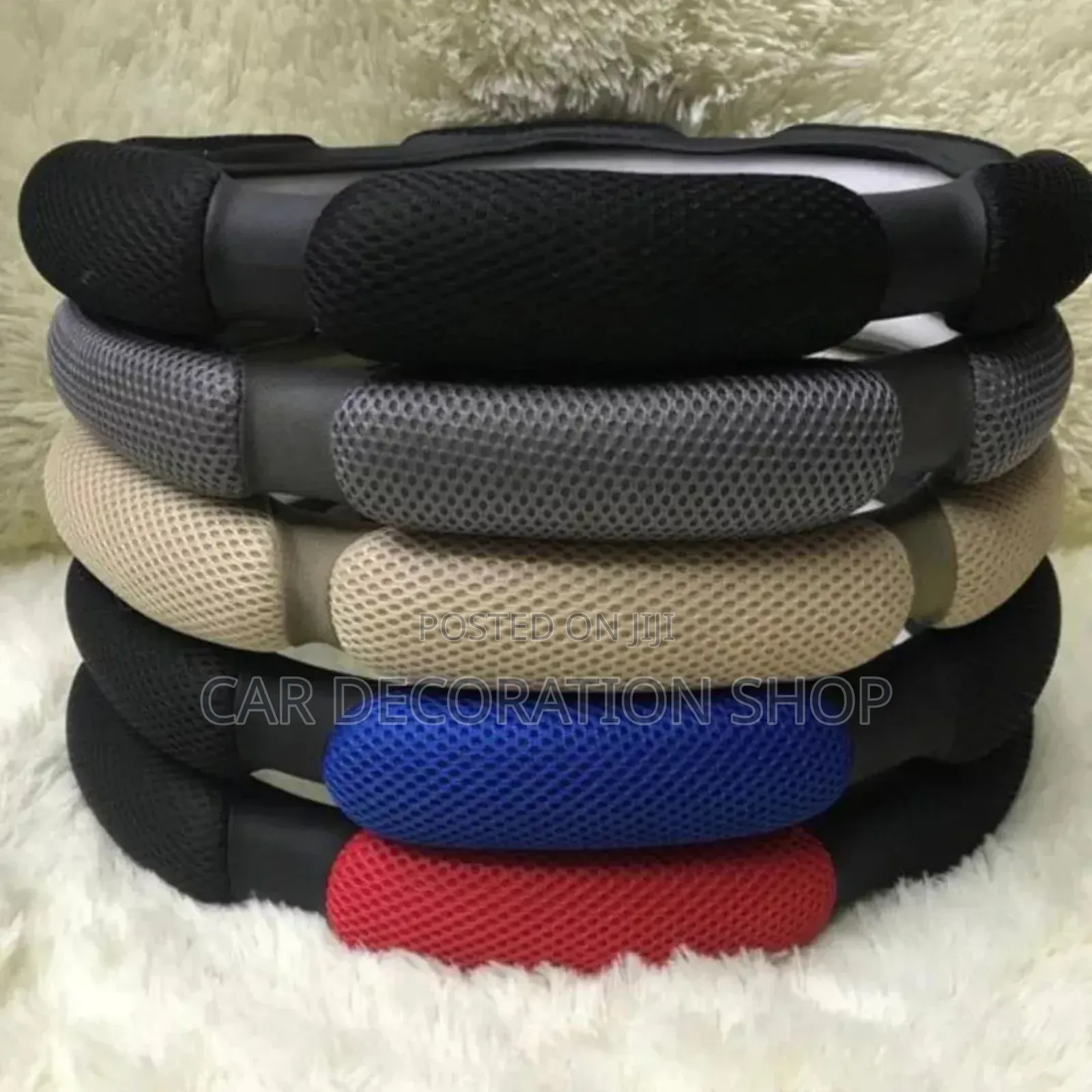 Different Colors Spongy Universal Fit Steering Wheel Cover