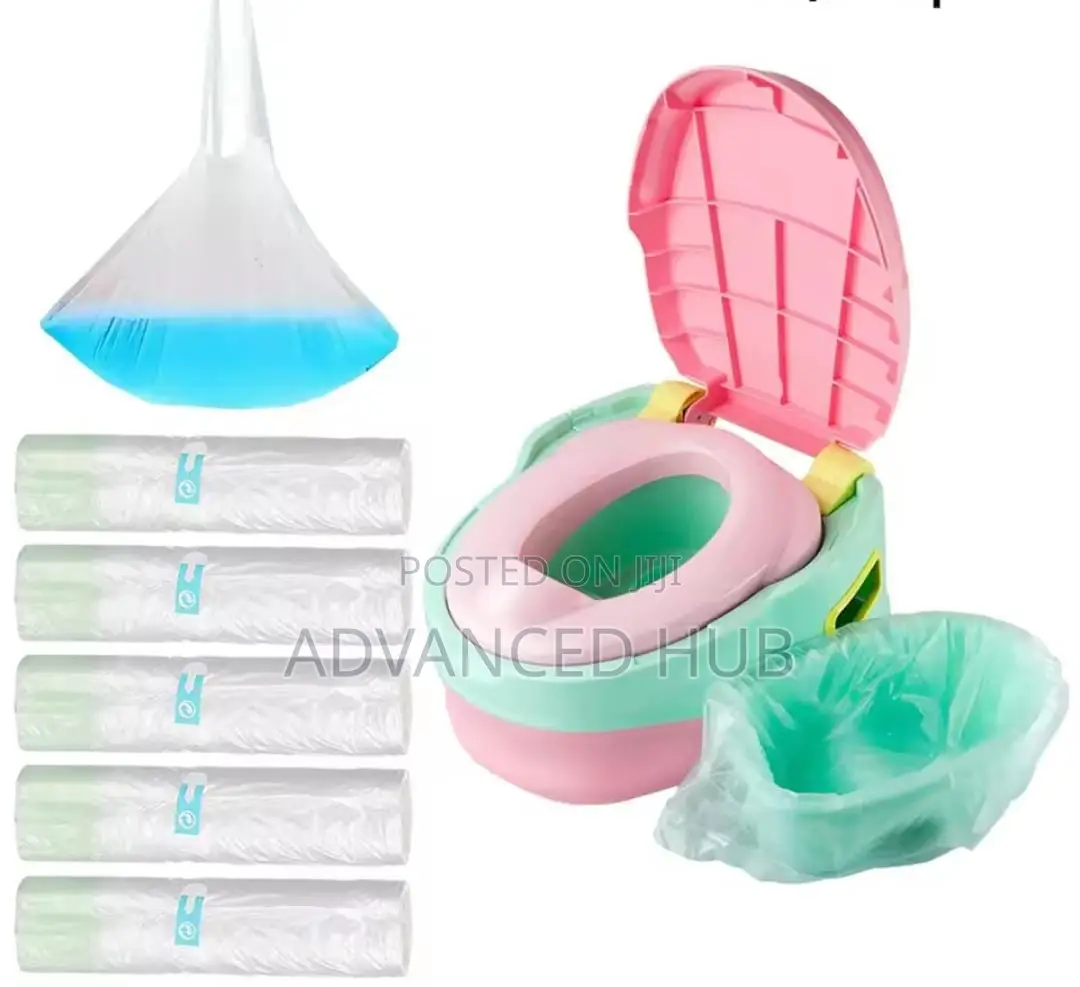 10pcs/Roll Up Potty Baby Training Toilet Seat Bin Bags