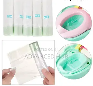 10pcs/Roll Up Potty Baby Training Toilet Seat Bin Bags