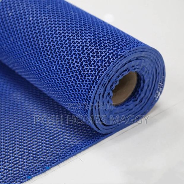 Blue PVC Perforated Carpet - main view