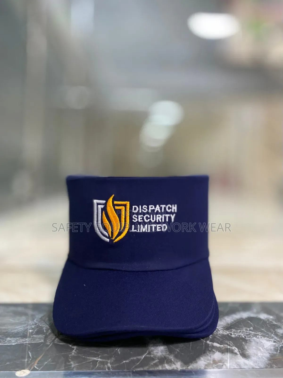 Branded Security Cap, Durable Design For Guards