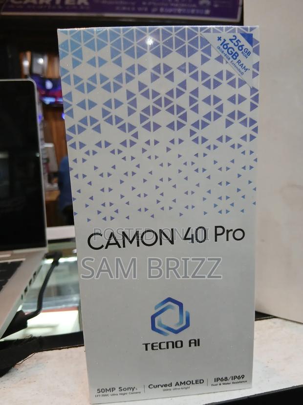 New Tecno Camon 40 Pro 256 GB Black - thumbnail 2