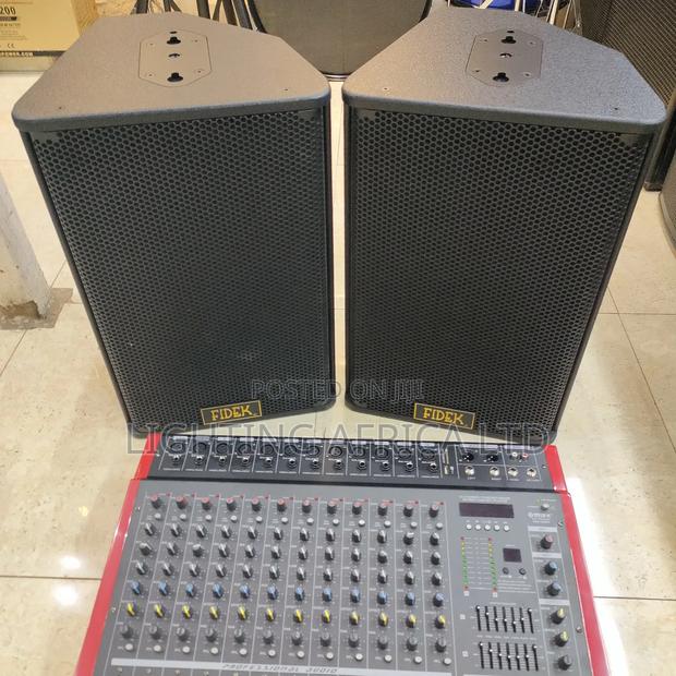 12 Channels Mixer Usb,(2) Fedik 12" Speaker's Max Wireless - thumbnail 3