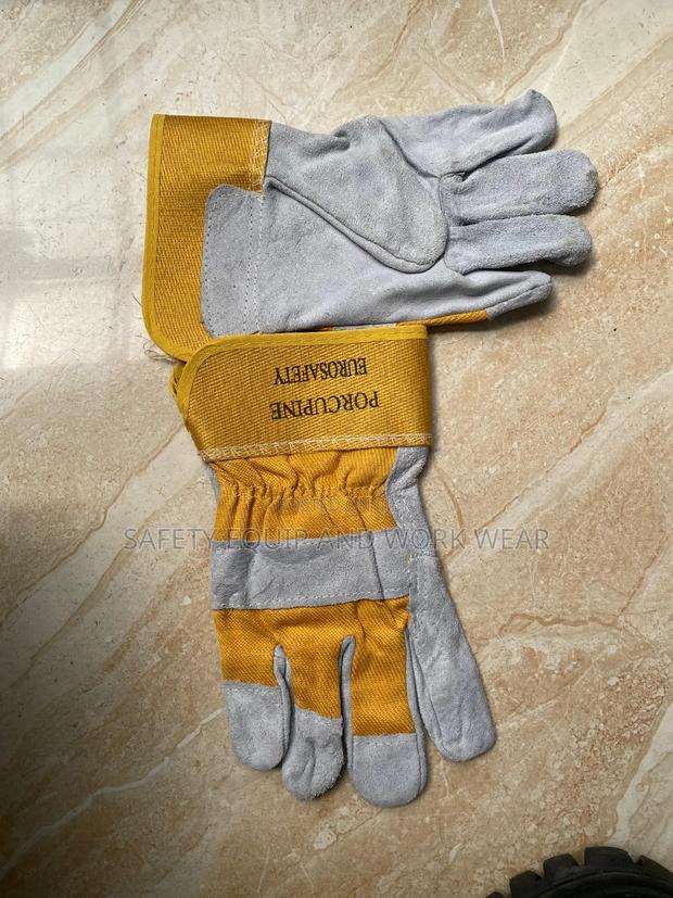 Heavy Duty Leather Safety Gloves - main view