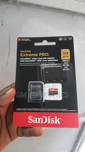 Extreme Pro Memory Card (512gb)+Adapter.