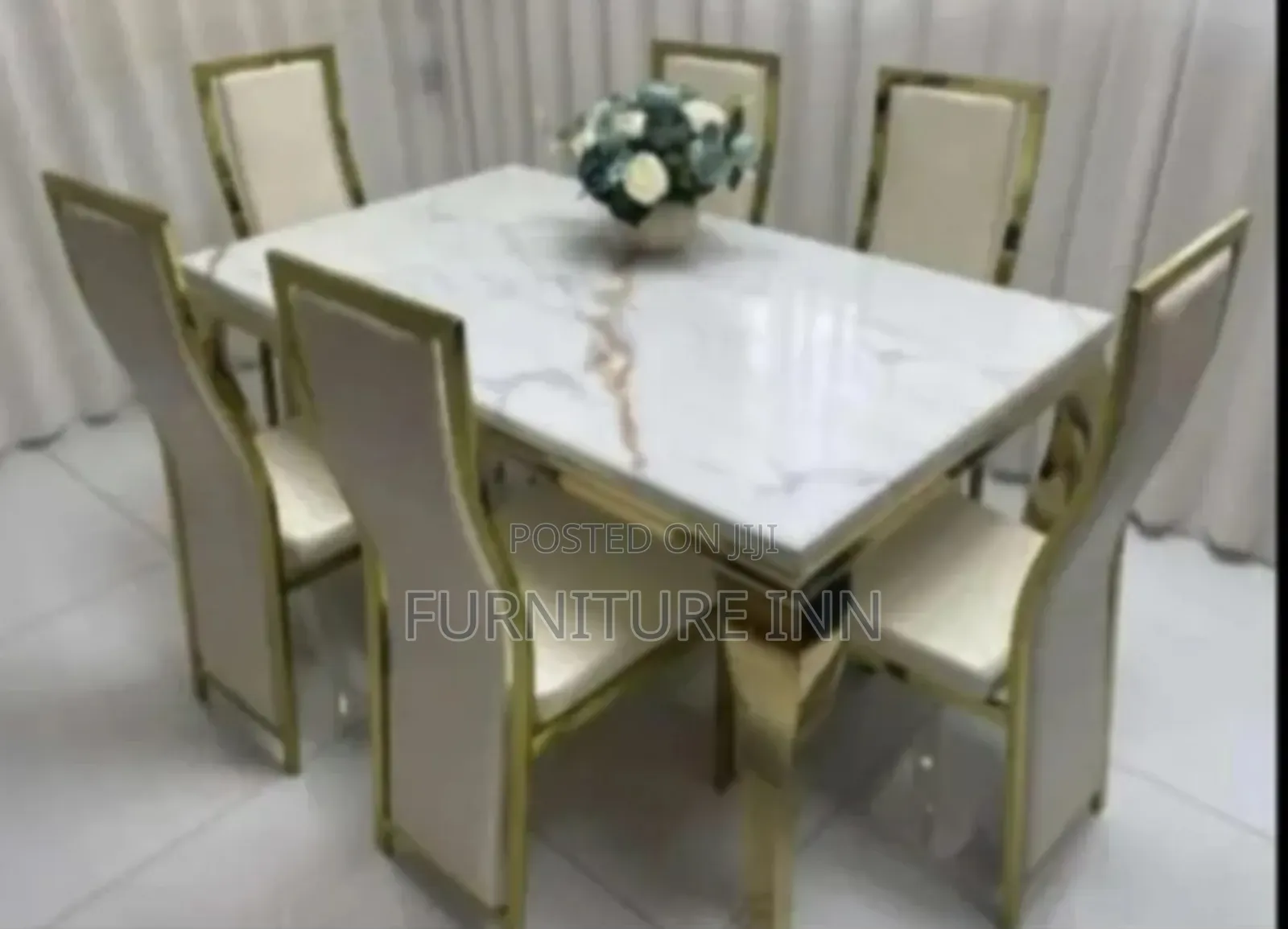 Majestic 6 Seater Pure Marble Dinning Table