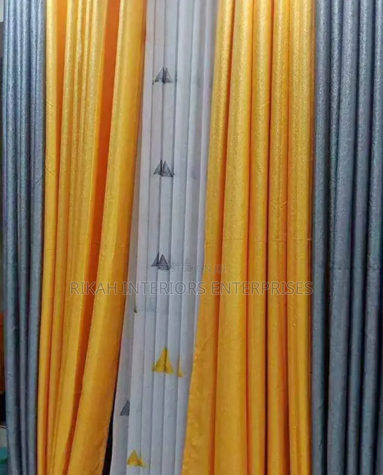Grey and Yellow Curtains