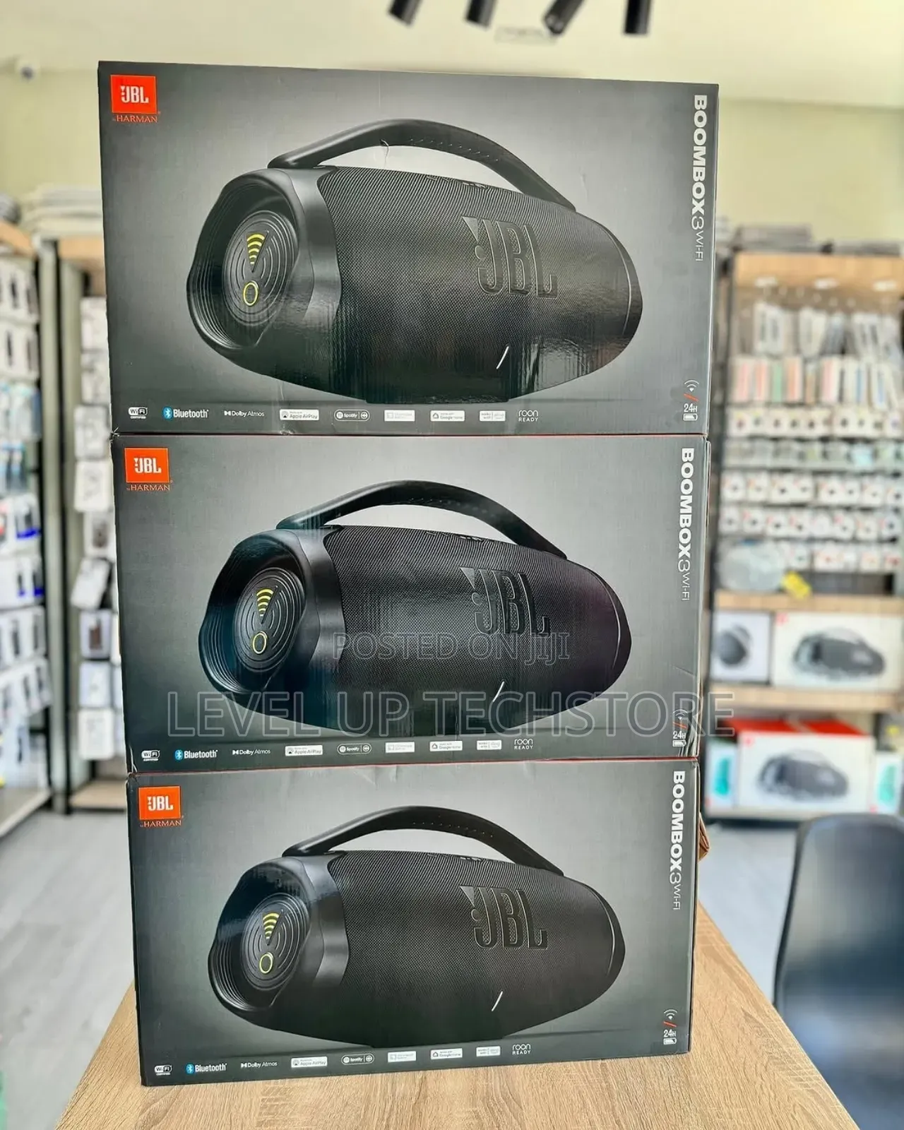 JBL Boombox 3 Wifi Portable Wireless Speaker - New