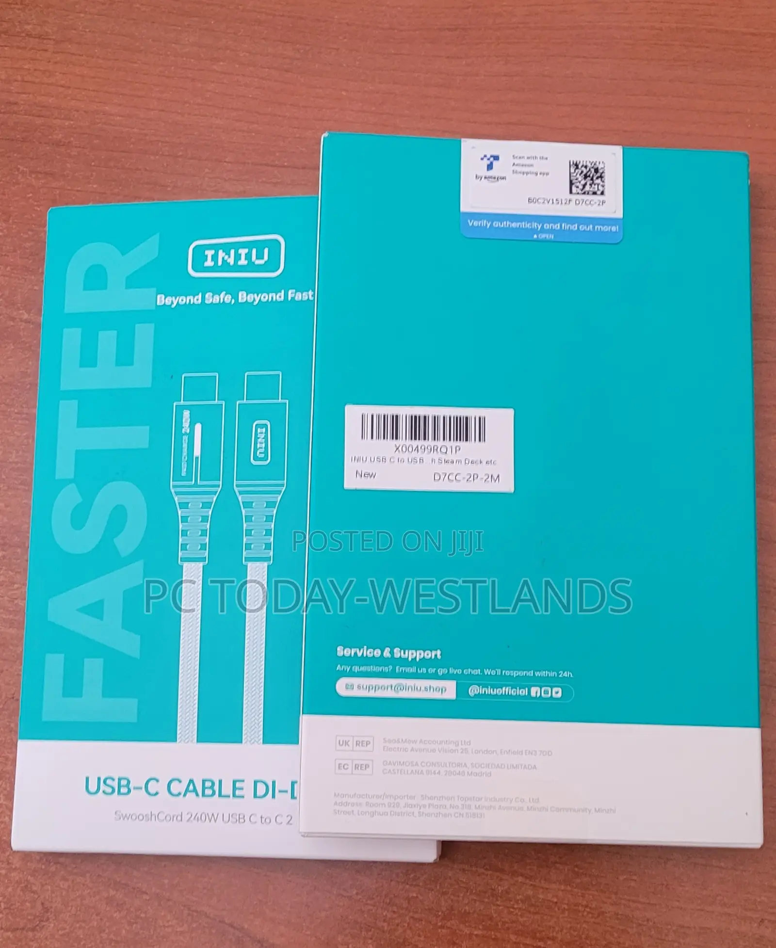 Iniu Usb C to Usb C Cable, 240w Fast Charging 6.6ft