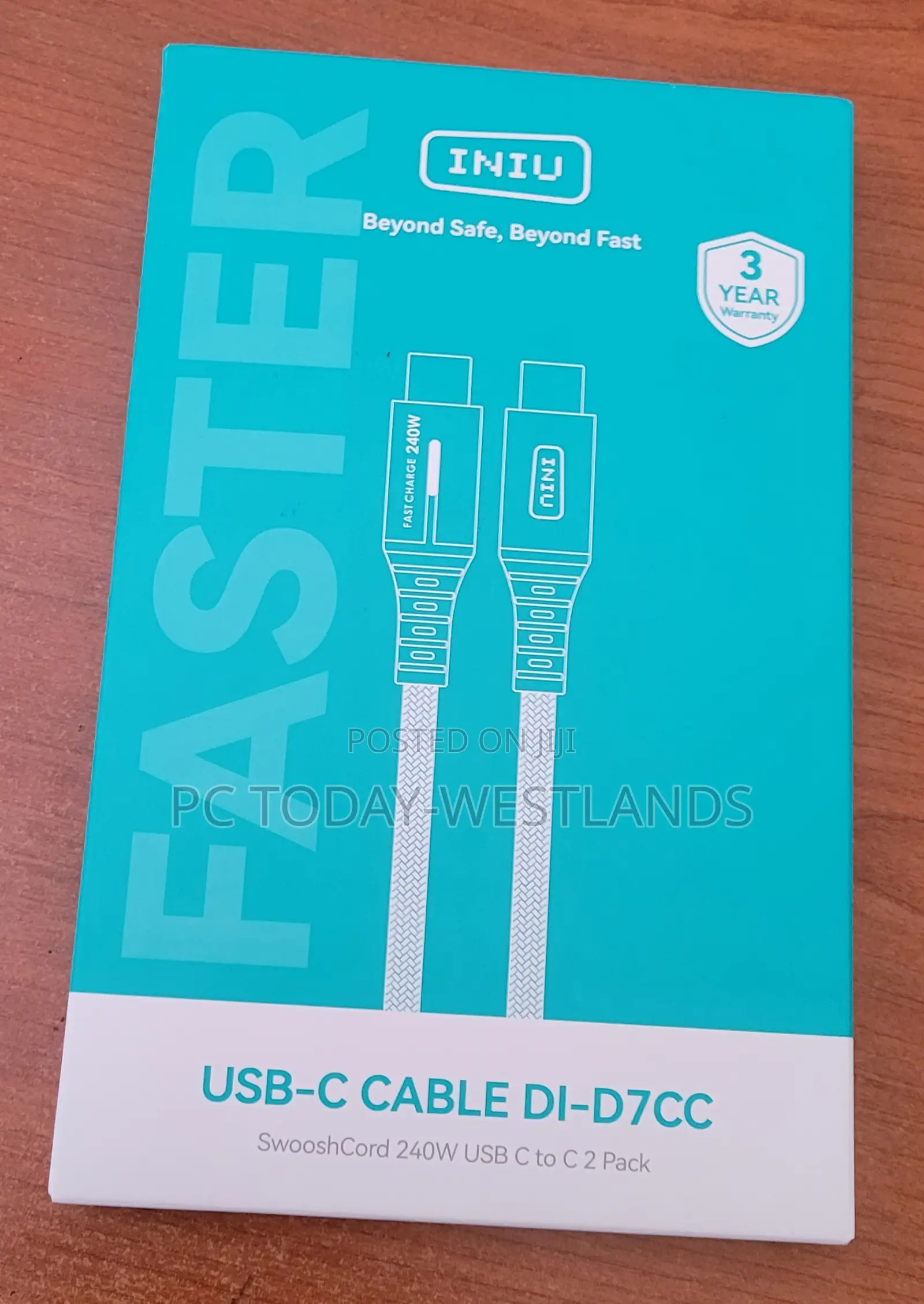 Iniu Usb C to Usb C Cable, 240w Fast Charging 6.6ft