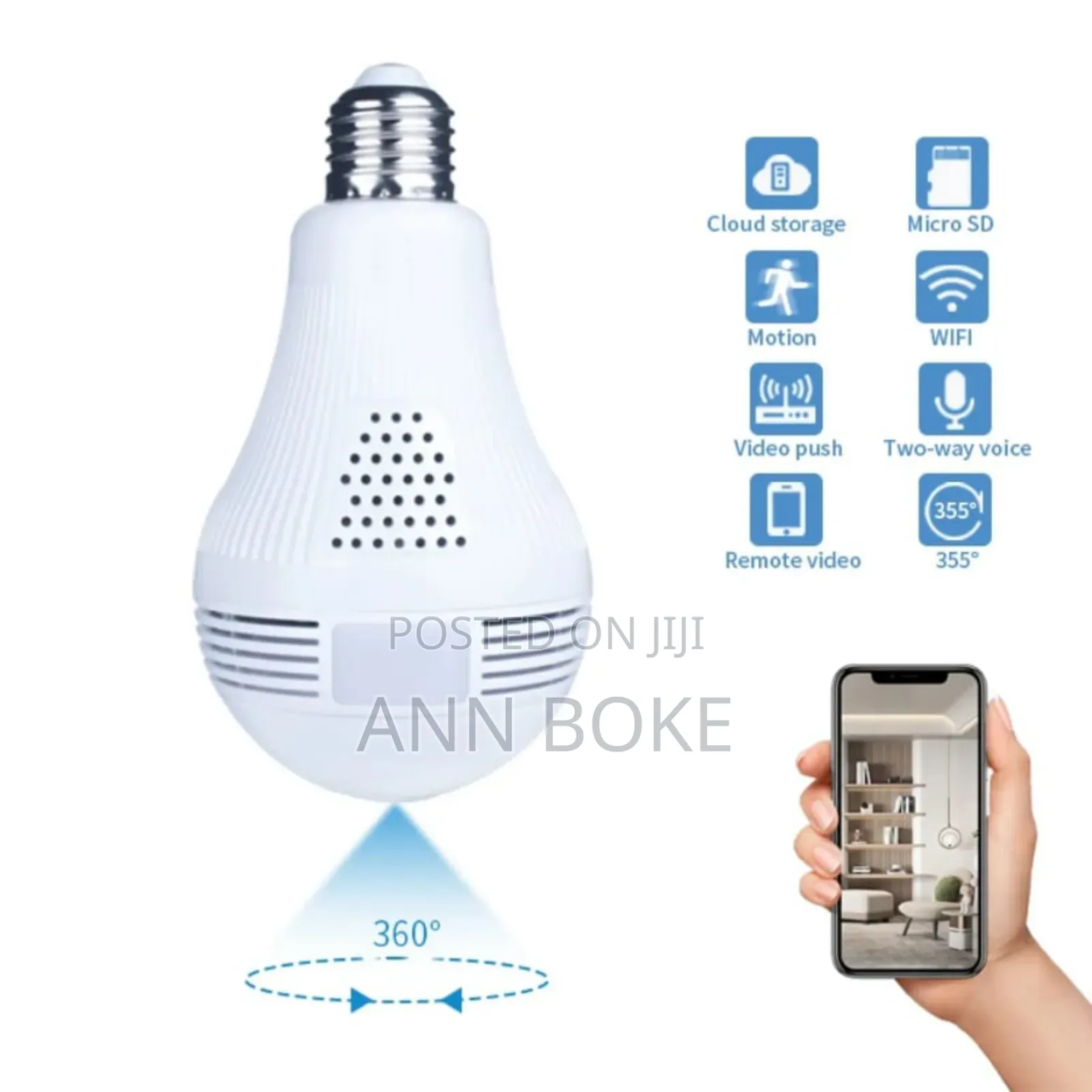 *Nanny Panoramic Wifi 360-Degree CCTV Camera*