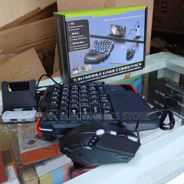 Single-Handed Keyboard, Gaming Mouse, Mobile Stand - main view