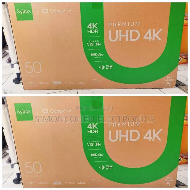 Syinix 50inch Google TvPremium Uhd4k(Hdr)
