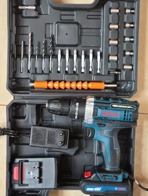 Quality 48v Bosch Drill Set With Bits/2 Batteries Charger