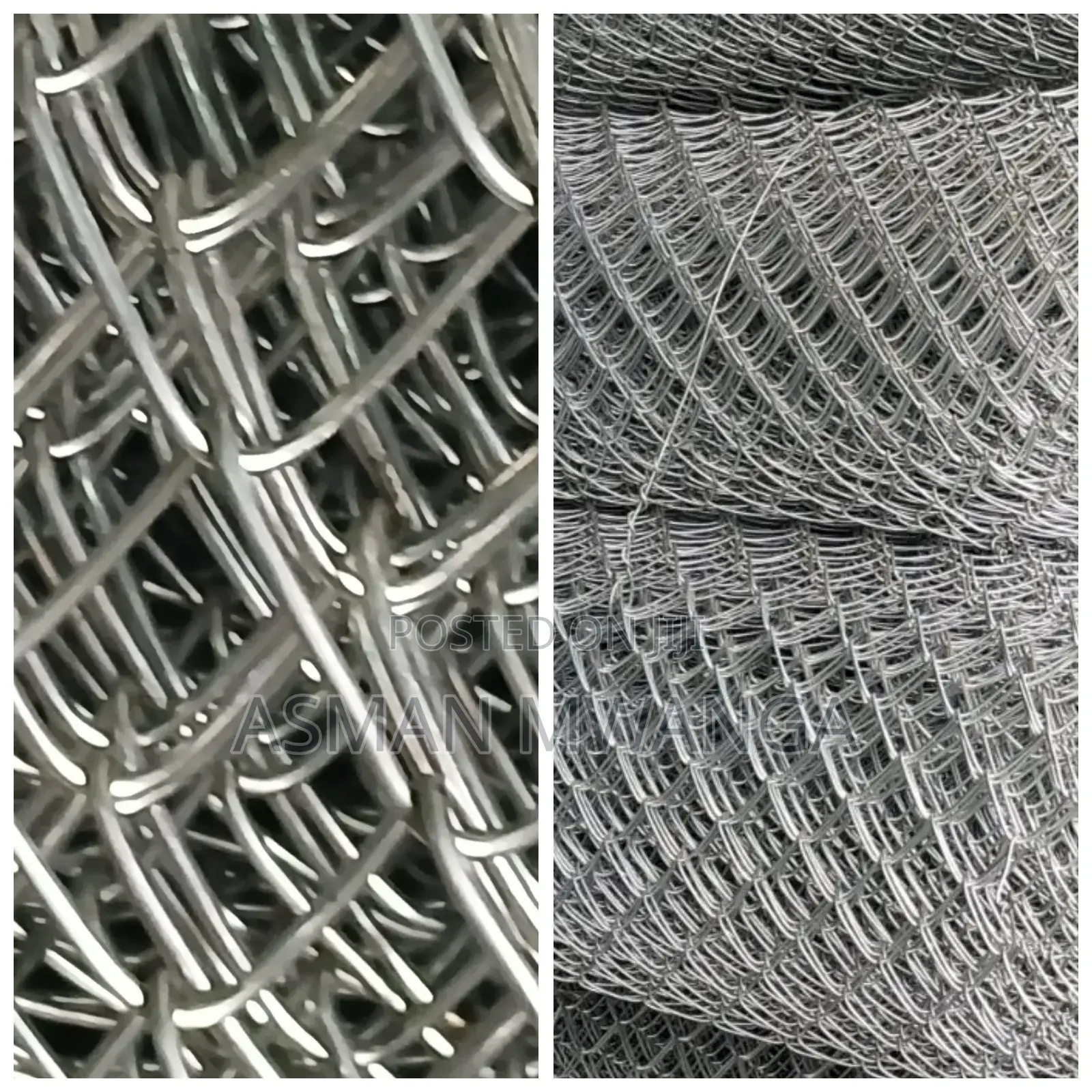 Galvanized Fencing Chainlink Gauge 8g 4.0mm 80x80mm