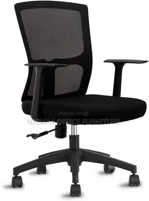 Ergoflex Black Executive Chair With Lumbar Swivel Support