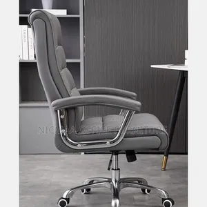 High-Back Leather Boss Chair Ergonomic Swivel Executive Seat