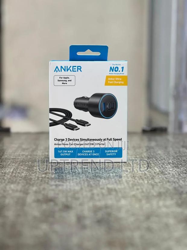 Anker 67 Triple Charging Car Charger - main view