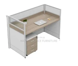 1-Seater Modular Workstation: Office Partition Desk