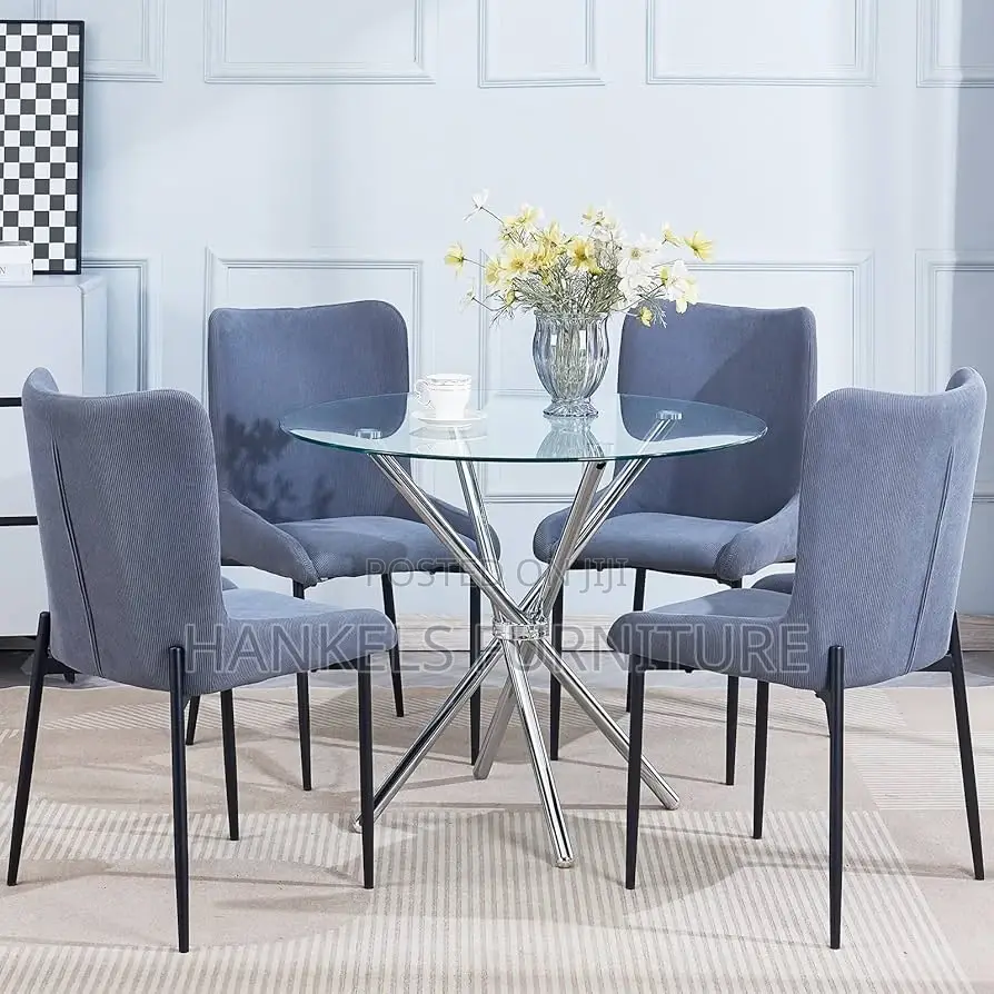 Home Angel Glass Top Dining