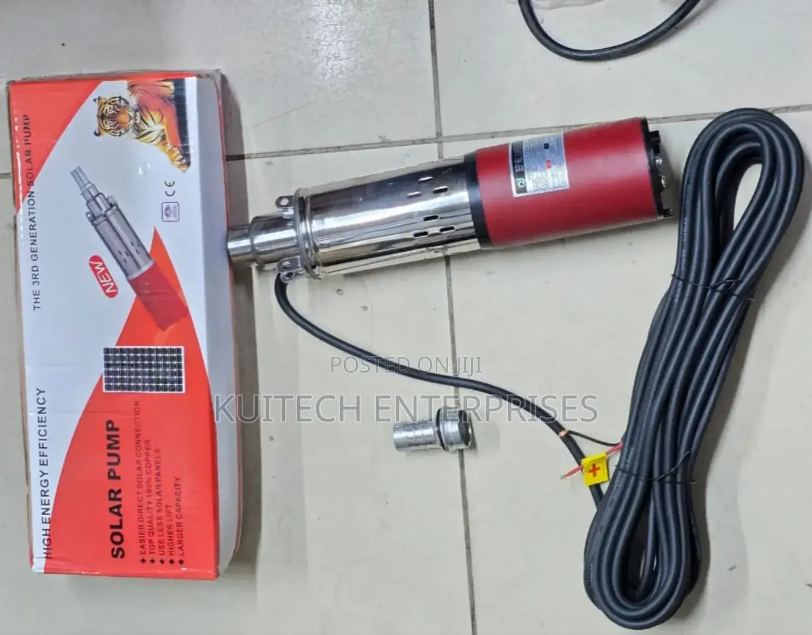 50m Solar Submersible Deep Well Pump 250w Machine