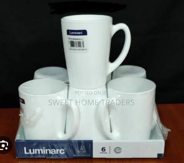 *Set of 6 Luminarc New Morning White Cups 