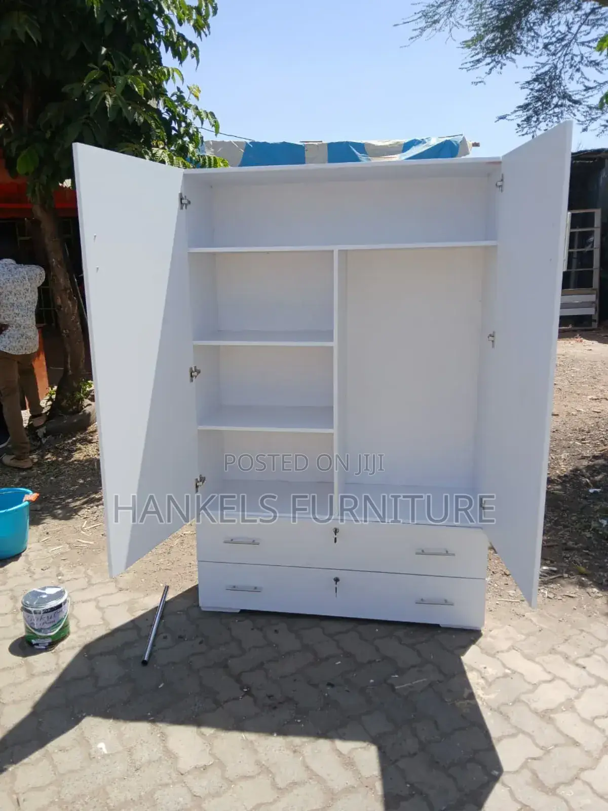 Cottage Wooden Closet Wordrobe
