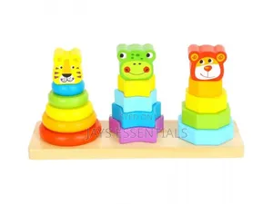 Montessori Animal Stacking Toy : Wooden