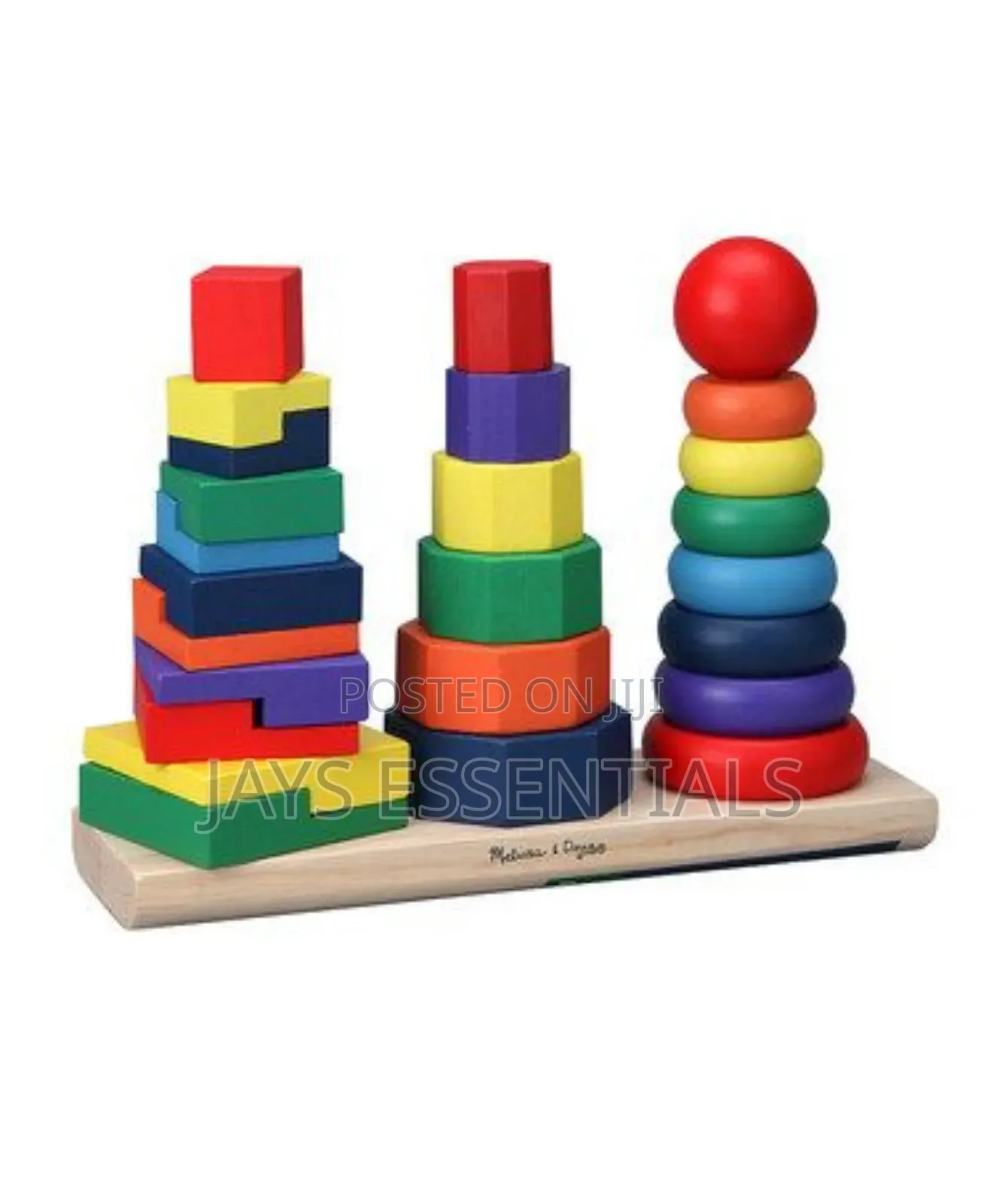 Three Column Montessori Toy Stacker