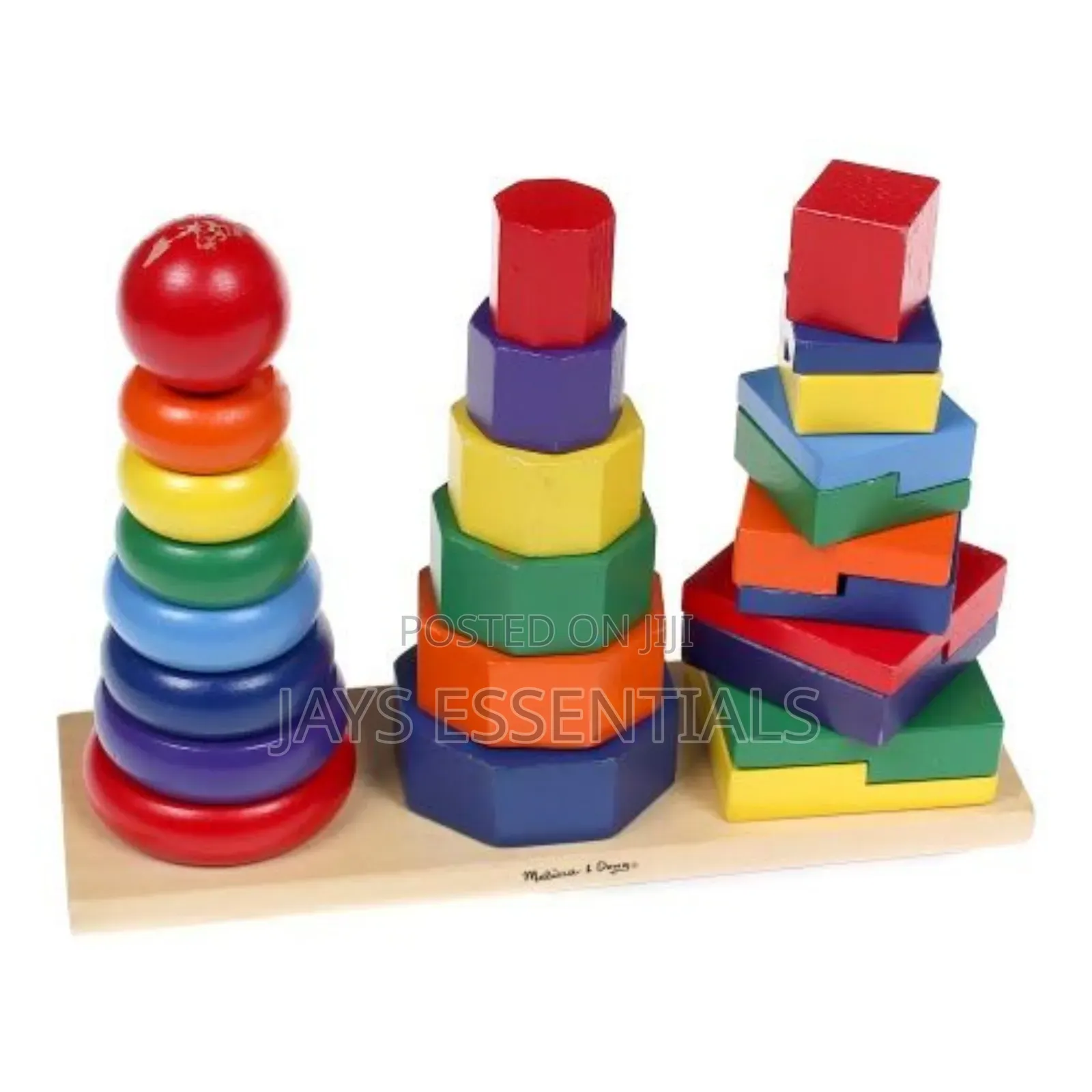 Three Column Montessori Toy Stacker