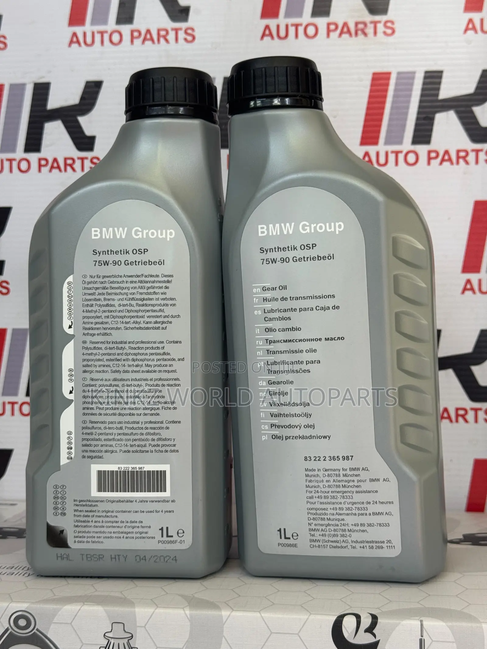 BMW Synthetik Osp 75w-90 Differential Gear Oil