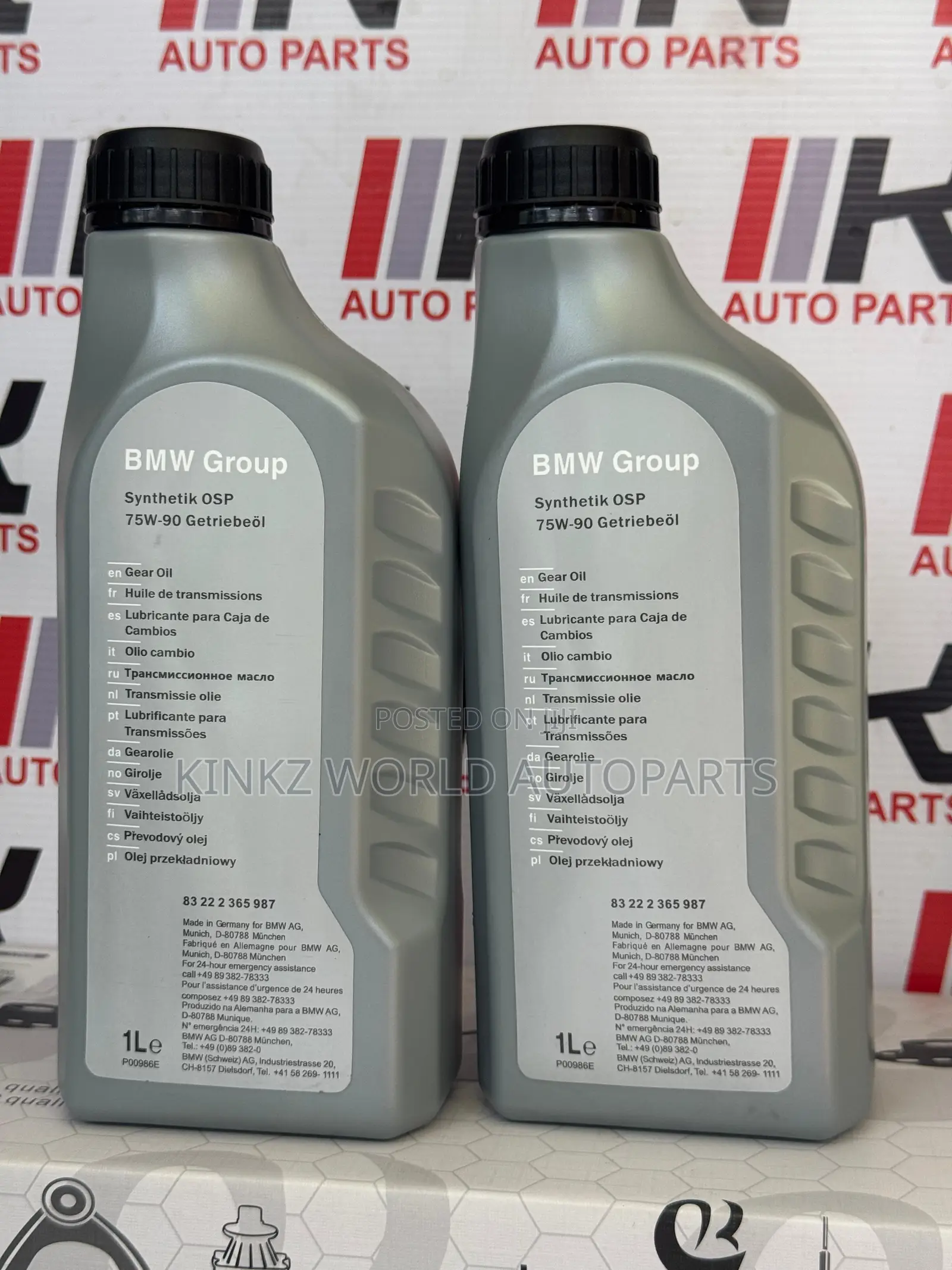 BMW Synthetik Osp 75w-90 Differential Gear Oil