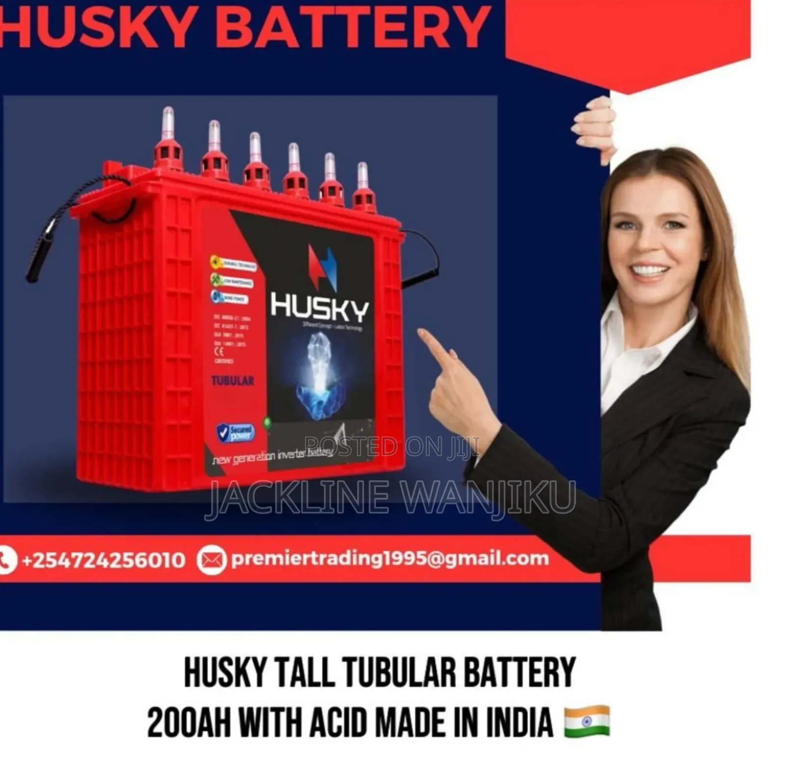 100ah Husky Tall Tubular Battery/ 100ah Tubular Battery