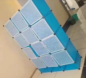 3 Column Plastic Portable Wardrobe/Closet - thumbnail 2