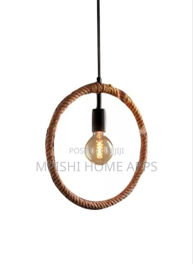 Round Rope Pendant Light