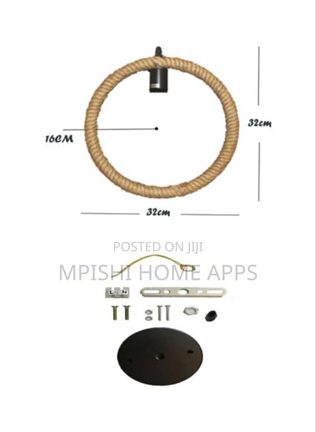 Round Rope Pendant Light - thumbnail 2