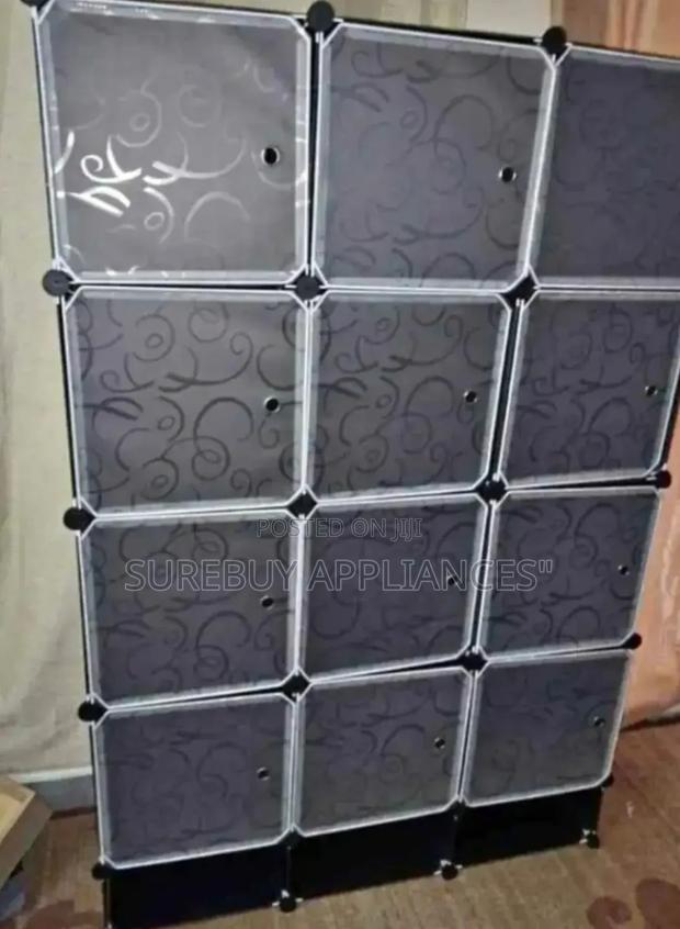 Nunix Plastic Portable 3 Column Nunix Wardrobe Organizer