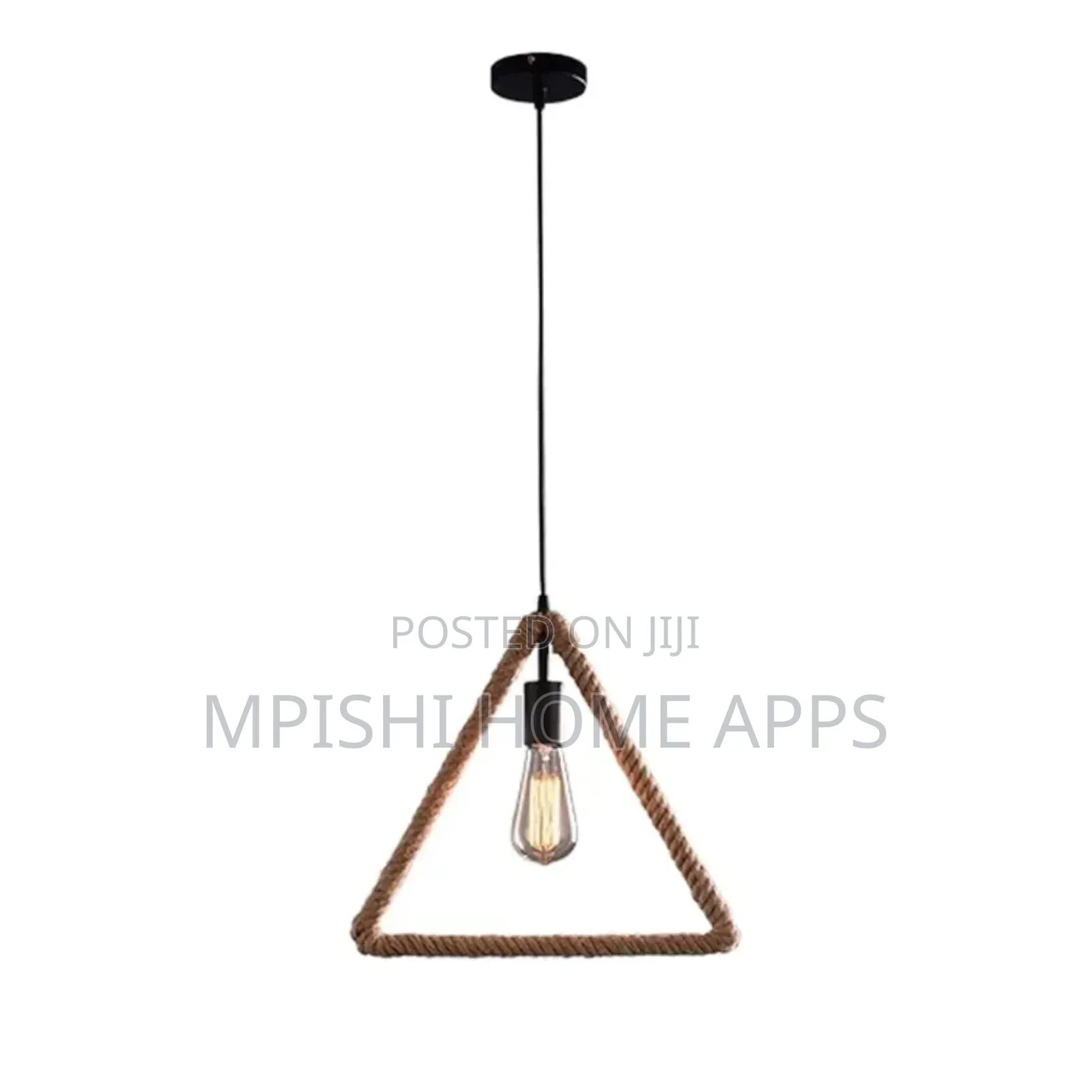 Triangle Rope Pendant Light