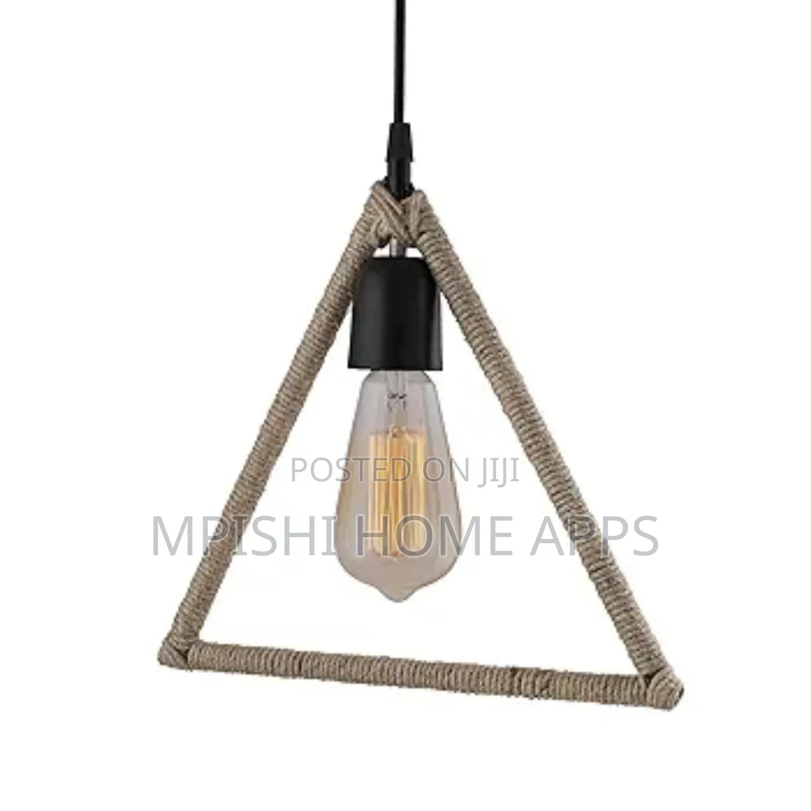 Triangle Rope Pendant Light