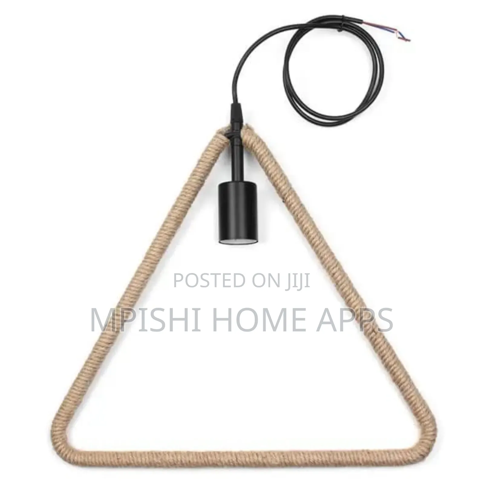 Triangle Rope Pendant Light