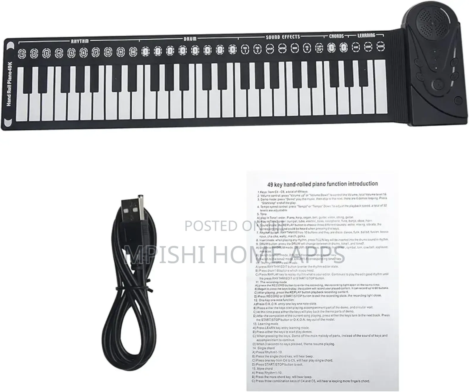 Foldable Piano 49 Keys