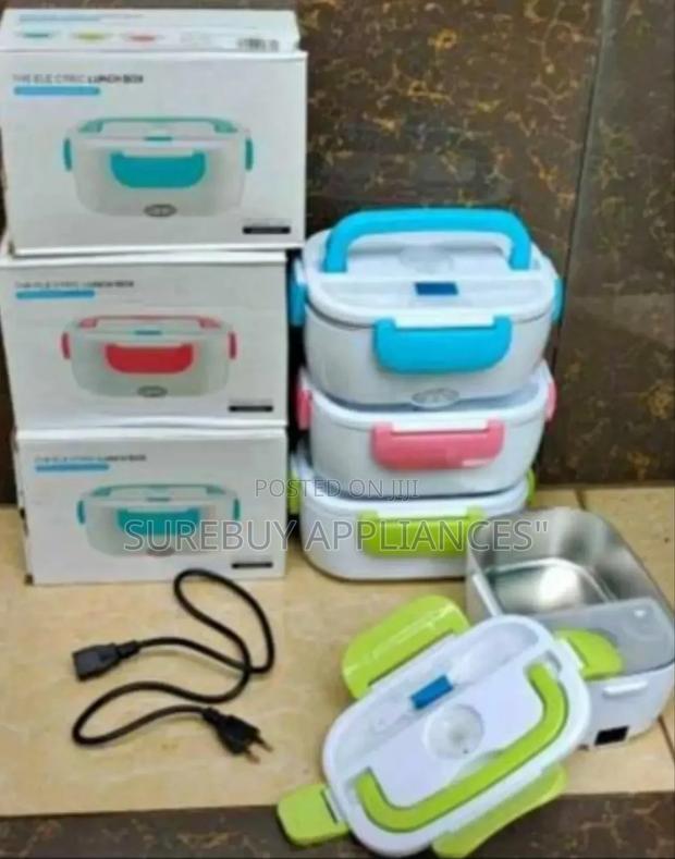 Electric Portable Heat Lunch Box Food Warmer With Partition/