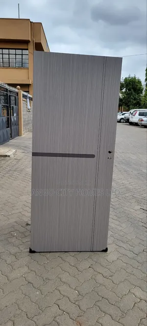 Gray Full Solid Wooden Interior Doors
