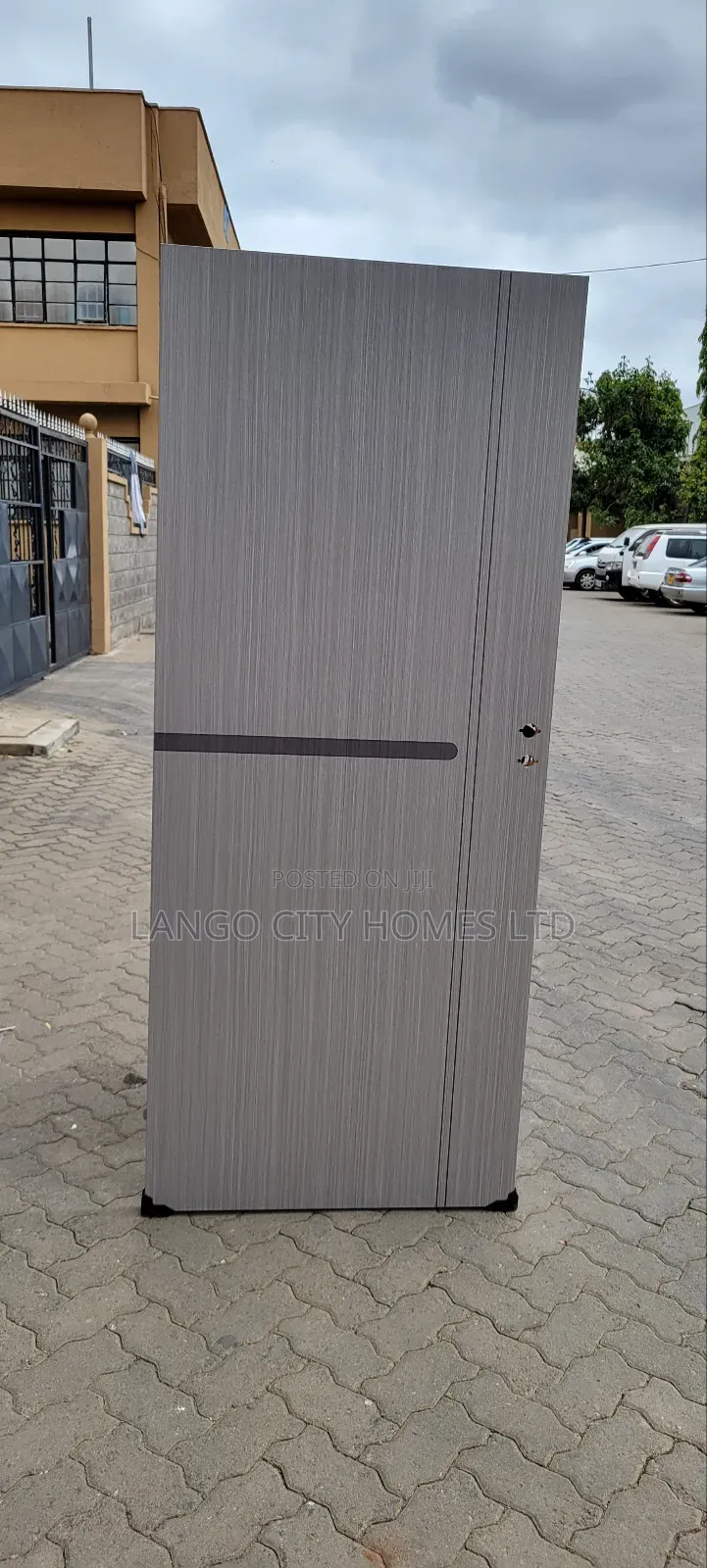 Gray Full Solid Wooden Interior Doors