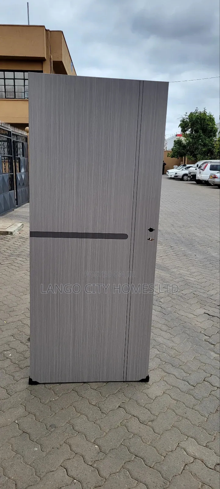 Gray Full Solid Wooden Interior Doors